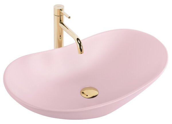 Countertop Basin Rea Royal Powder Pink Matt