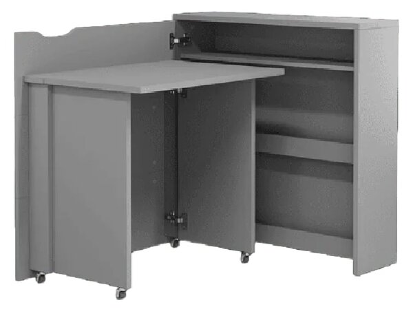 Carson 90cm Left Convertible Wooden Laptop Desk In Grey