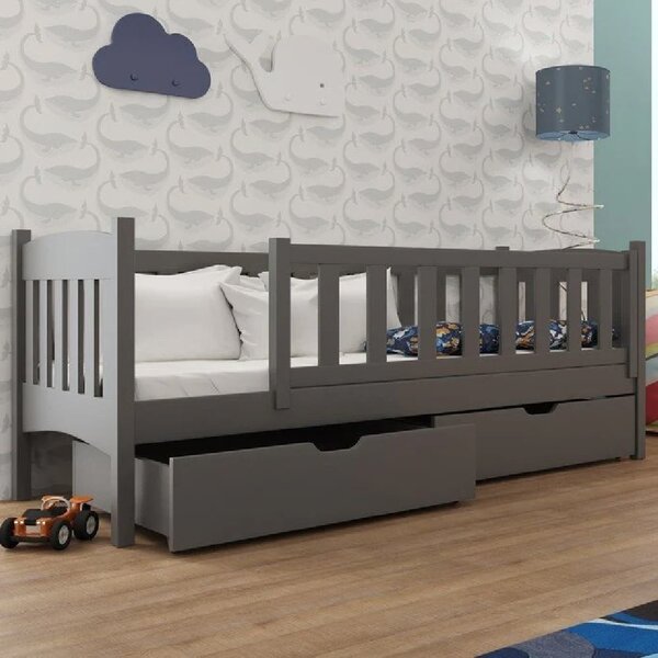 Gautier Wooden Day Bed Without Mattress In Graphite