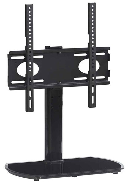 Perth 55'' Universal Swivel Table Top Wooden TV Stand - Black