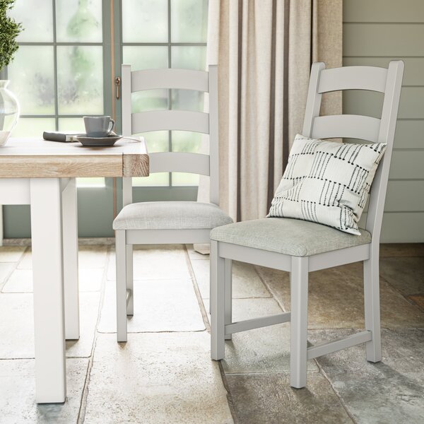 Salcombe Ladder Dining Chair, Pine Stone