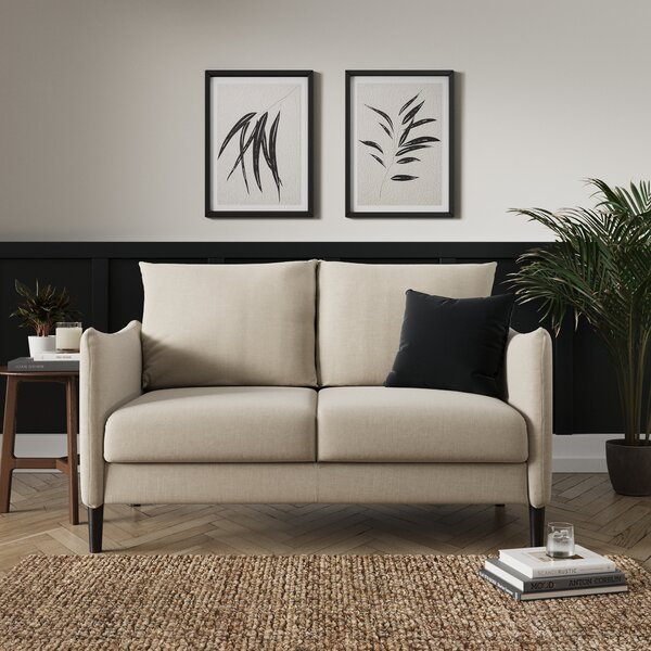 Brooke Flatweave 2 Seater Sofa Natural