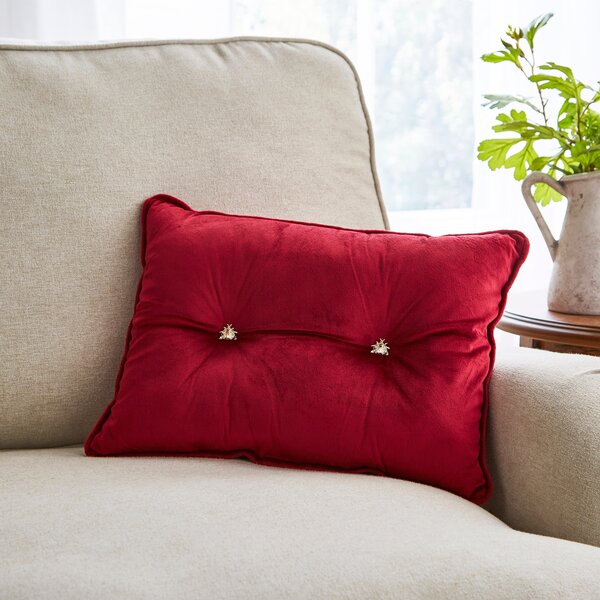 Ladybird Rectangle Cushion Mulberry