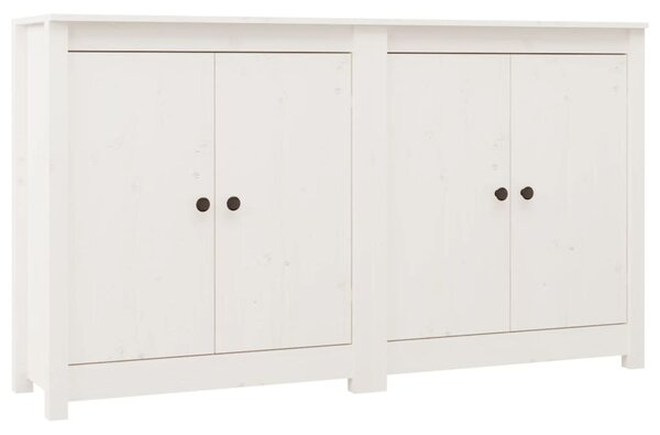 Sideboards 2 pcs White 70x35x80 cm Solid Wood Pine