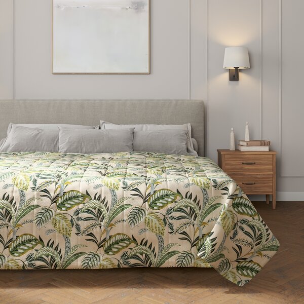 Stripe quilted throw