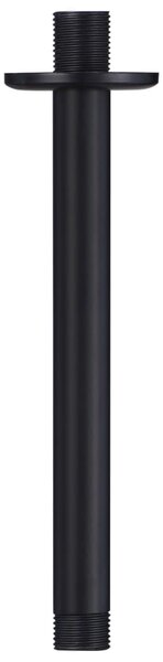 Shower Support Arm Round Stainless Steel 201 Black 20 cm