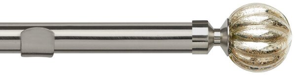 28mm Dynasty Eyelet Curtain Pole Satin Silver