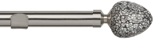 Alexia 28mm Eyelet Curtain Pole Satin Silver