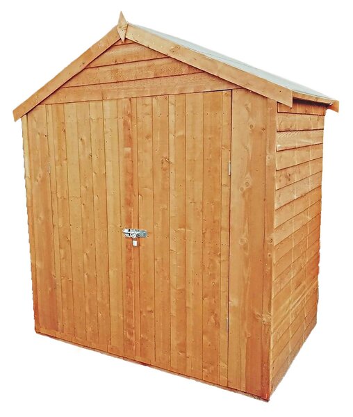 Shire 4x6ft Double Door Overlap Garden Shed with No Windows