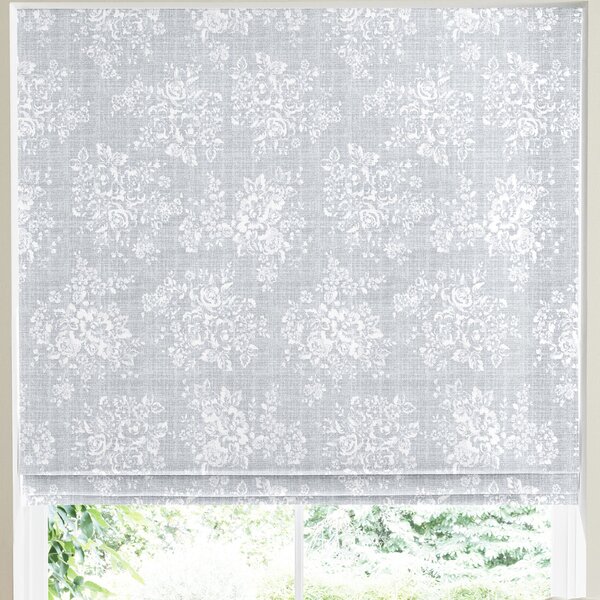 Cath Kidston Washed Rose Made To Measure Roman Blind Grey
