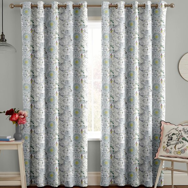 Cath Kidston Power To The Peaceful Made To Measure Curtains Mint