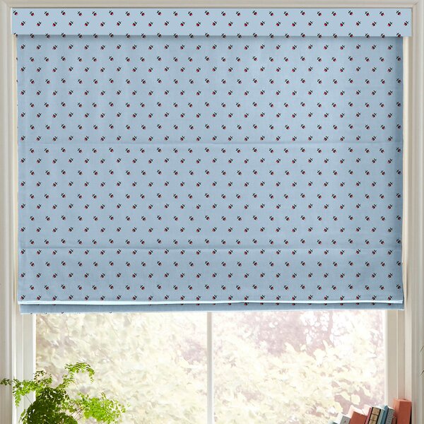 Cath Kidston Rose Bud Made To Measure Roman Blind Blue