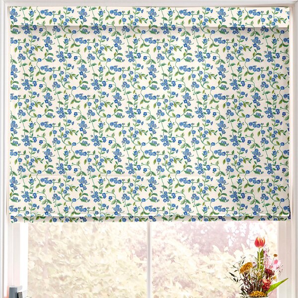 Cath Kidston Forget Me Not Made To Measure Roman Blind Blue
