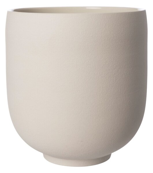 ERNST Ernst flower pot on foot natural white H28 cm Ø26 cm