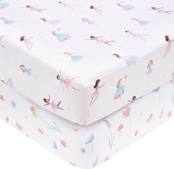 Meadow Fairies Pack of 2 Fitted Sheets