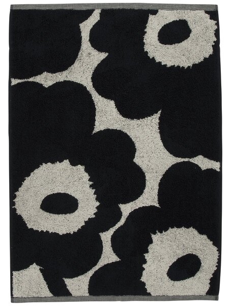 Marimekko Unikko towel natural white-dark blue 50x70 cm