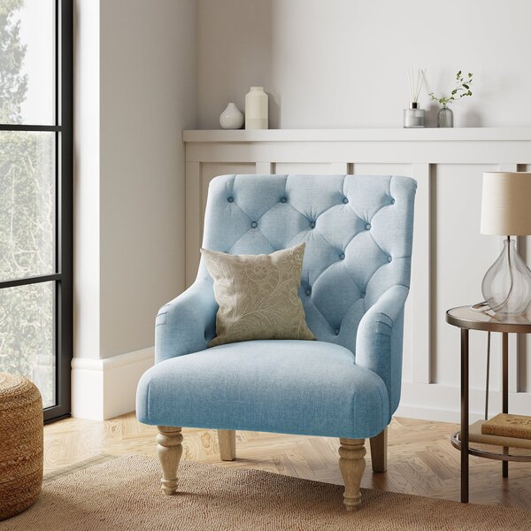 Arianna Flatweave Chair Blue