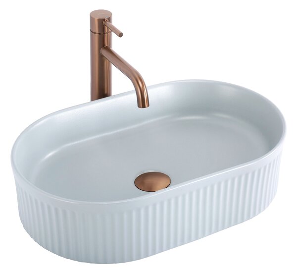 Countertop washbasin Rea Vanda Baby Blue Matt
