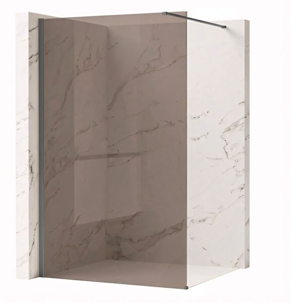 Shower screen Rea Flexi Brown / Titan 110