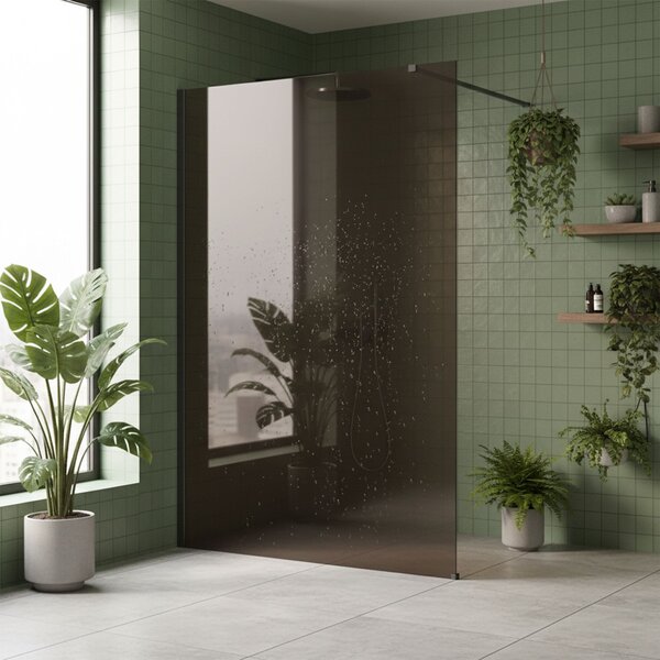 Shower screen Rea Flexi Brown / Titan 110