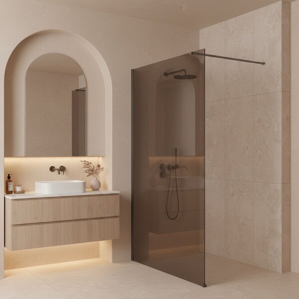 Shower screen Rea Flexi Brown / Titan 110