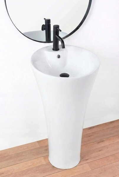 Freestanding ceramic basin AGNES