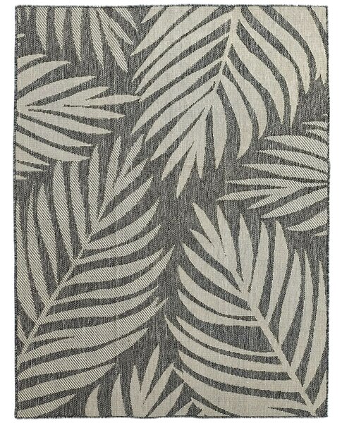 HOMCOM UV Resistant Indoor & Outdoor Area Rug, Easy-Cleaning Machine Washable Rug for Patio, Garden, Kitchen, Bathroom or Living Room, 170 x 120 cm, Grey