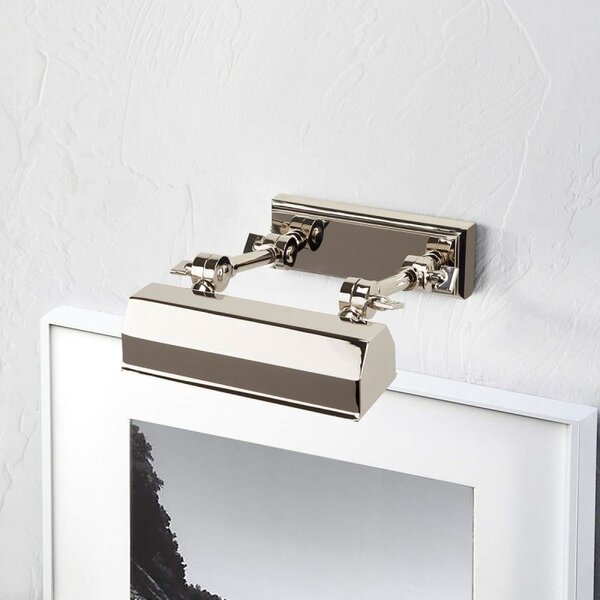 Elstead CHAWTON-PLS-PN Chawton 1 Light Small Picture Light In Polished Nickel - Width: 182mm