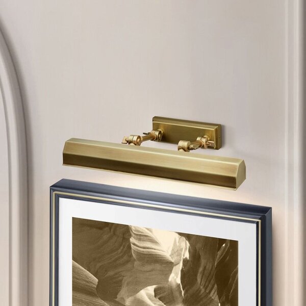 Elstead CHAWTON-PLM-AB Chawton 1 Light Medium Picture Light In Aged Brass - Width: 402mm