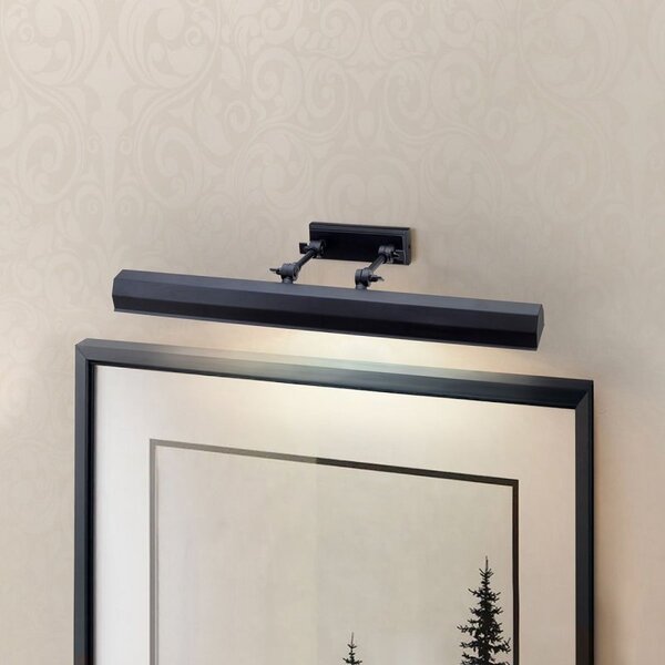 Elstead CHAWTON-PLL-BLK Chawton 1 Light Large Picture Light In Black - Width: 652mm