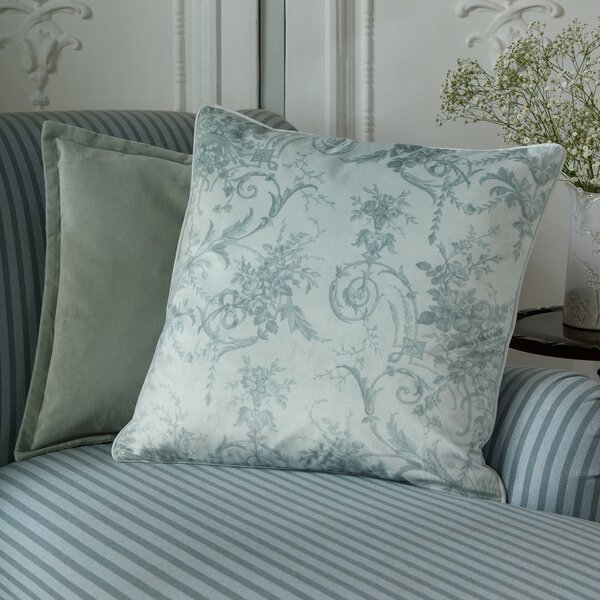 Laura Ashley Tuileries 50cm x 50cm Filled Cushion Sage