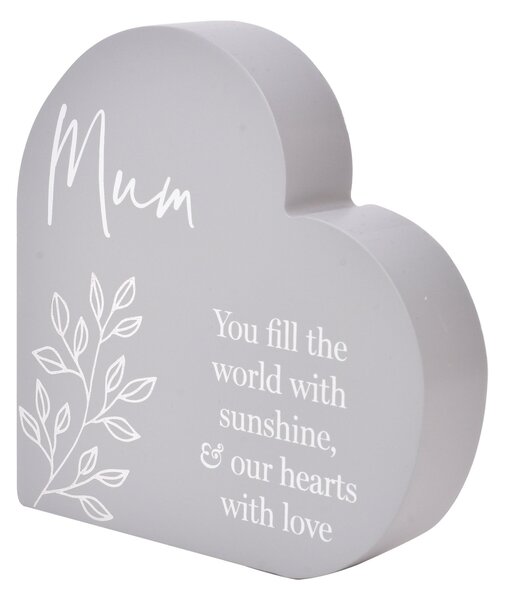 Mum Moments Heart Plaque