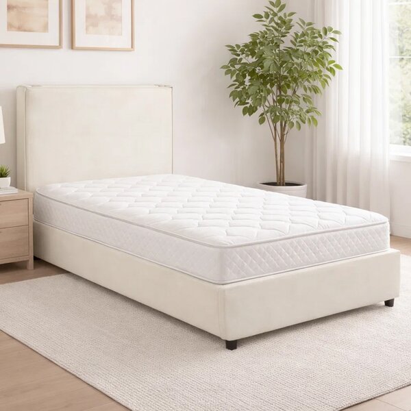 Slane Fabric Single Bed In Ivory