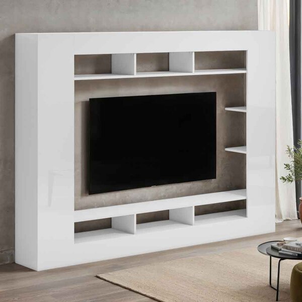 Inverness High Gloss Entertainment Unit In White