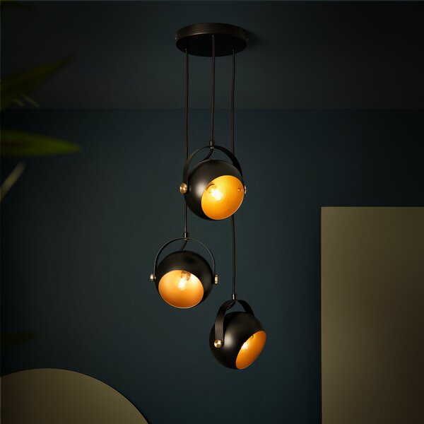 Olympa Industial 3 Light Cluster Ceiling Light