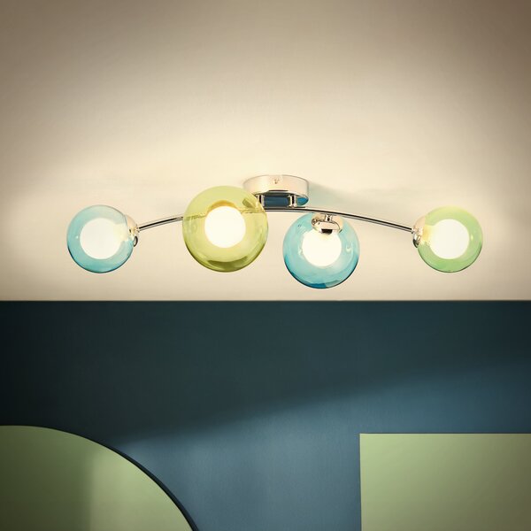 Eliza 4 Light Semi Flush Ceiling Light