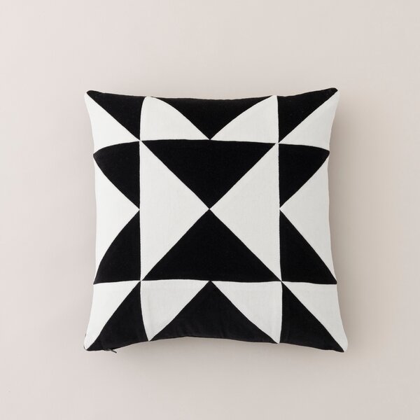 Clara Triangle Patchwork Square Cushion