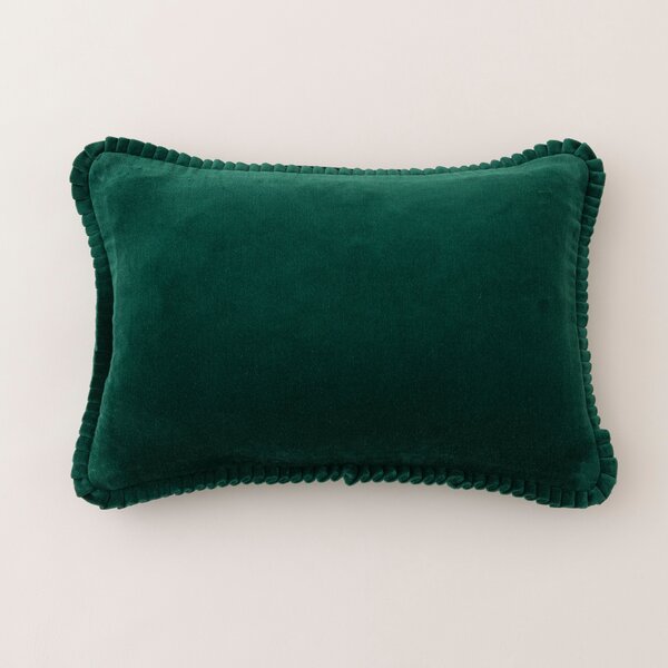 Clara Pleated Cotton Rectangle Cushion