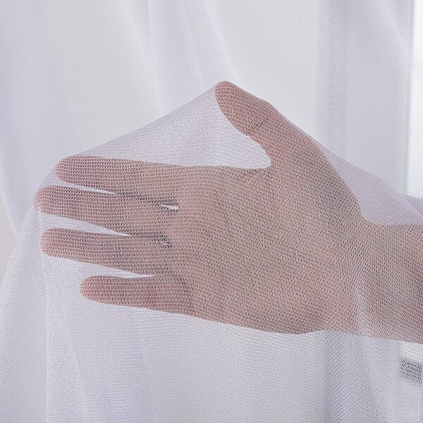 Pencil pleat voile/net curtain