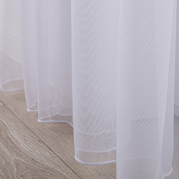 Pencil pleat voile/net curtain