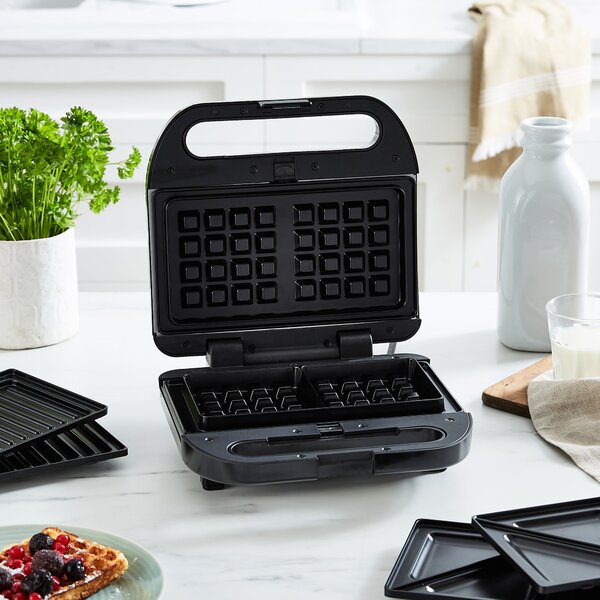 Sandwich and Waffle Grill Black