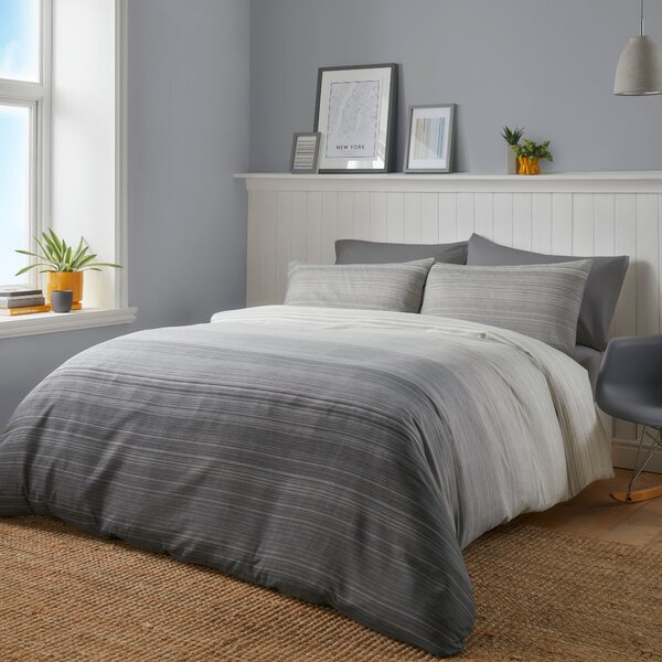 Fusion Fairhaven Duvet Cover Bedding Set Charcoal