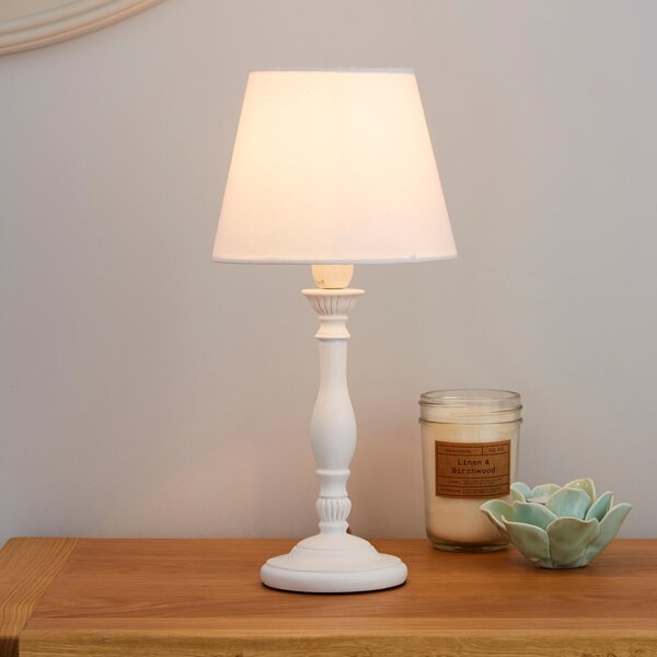 Tofty Mini Ivory Table Lamp Cream