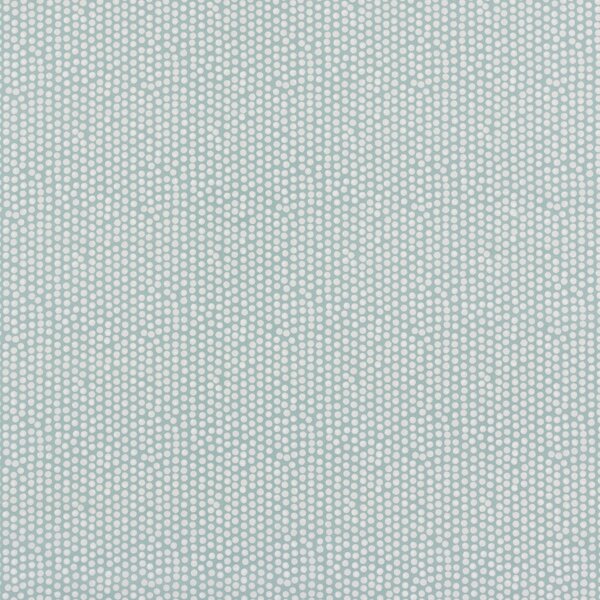 By the Metre Spotty Duck Egg PVC Blue/White