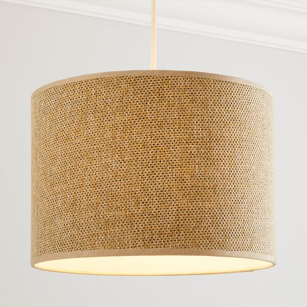 Ambra Drum Lamp Shade Brown