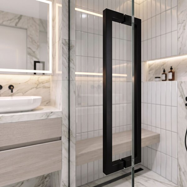 Shower door handle Rea 01 Black