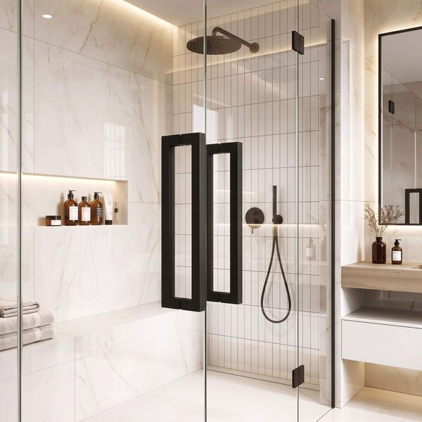 Shower door handle Rea 01 Black