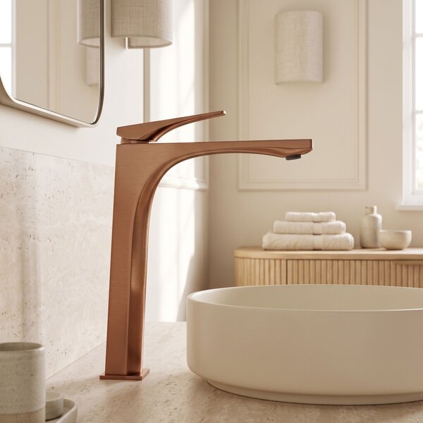 Bathroom faucet PREMIUM Rea Joe Brush Copper High