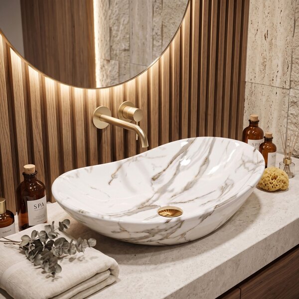 Countertop washbasin Rea Royal Lava