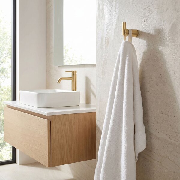 Bathroom hook 16204 Vibe Brush Gold